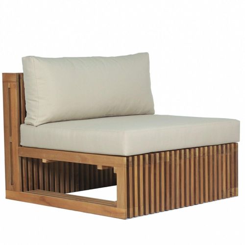Loungesessel Loppio Teak Massivholz mit Auflagen