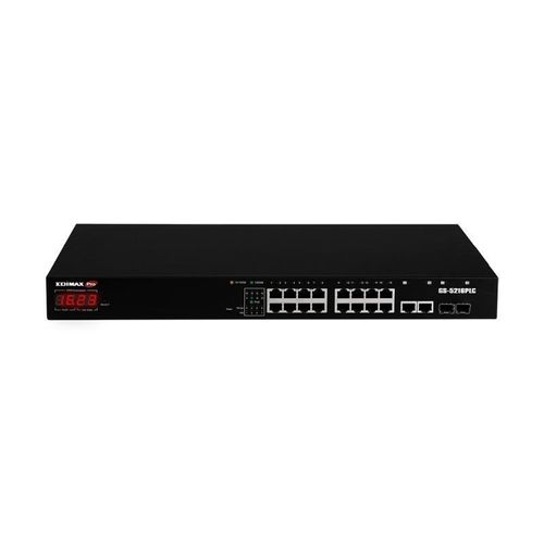 Edimax VLAN 18-Port Gigabit PoE+ Web Smart Switch mit 2 Gigabit RJ45/SFP Ports