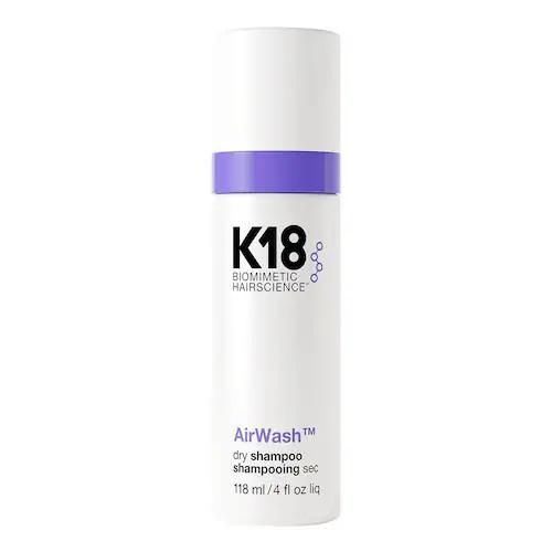 K18 - Airwash Trockenshampoo - Talg Reduzieren + Gerüche Beseitigen - airwash Dry Shampoo 118ml