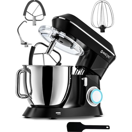 Küchenmaschine Edenstahl MaltecChef 2200W Knetmaschine Schlagen Kneten Bearbeiten Mischen SCHWARZ große Schüssel 6,5L