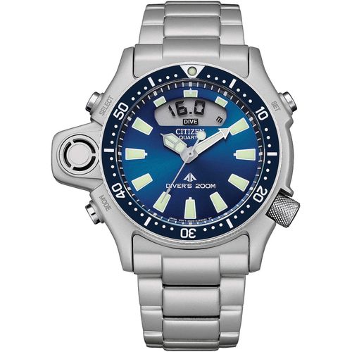 Chronograph Citizen Versilbert/Stahl Kollektion Promaster - mann