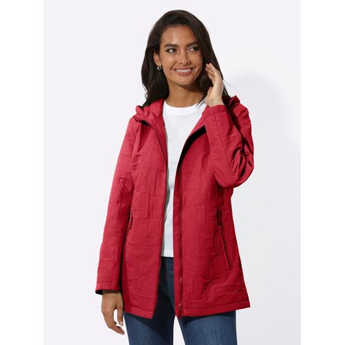 Langjacke CASUAL LOOKS, Damen, Gr. 54, lila (erdbeere), 100% Polyester, Wattierung:100% Polyester, unifarben, Langarm, Jacken