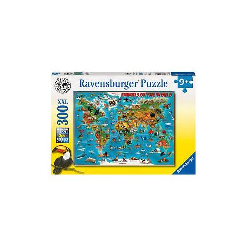 Ravensburger XXL Tiere rund um die Welt Puzzle, 300 Teile