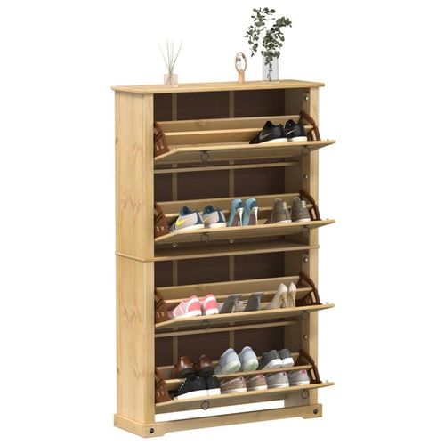Schuhschrank Corona 99X32X Massivholz Kiefer | Höhe: 163.5 cm