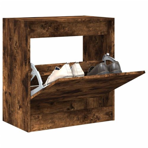 Schuhschrank Holzwerkstoff Räuchereiche | Größe: 60 x 34 x 63.5 cm
