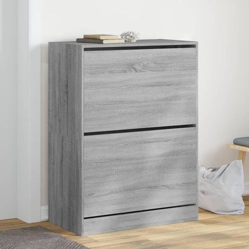 Schuhschrank 60X34X96,5 Cm Holzwerkstoff Grau Sonoma | Größe: 80 x 42 x 108 cm