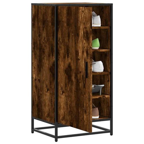 Schuhregal 48X38X97,5 Cm Holzwerkstoff | Farbe: Räuchereiche