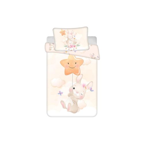 Kinderbettwäsche »Jerry Fabrics Bunny star 100 x 135 cm + 40 x 60 cm«