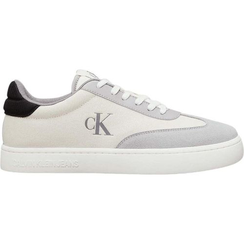 Calvin Klein Jeans Weiße Leinwand -Turnschuhe – 43