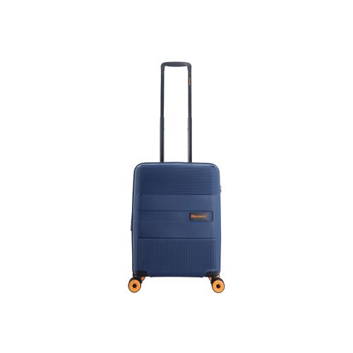 Koffer DISCOVERY "Trails", Gr. B/H/T: 39.00cm x 55.00cm x 22.00cm, blau, Polypropylen, casual, Koffer, aus leichtem und robustem Polypropylen