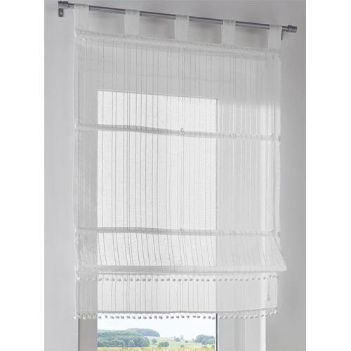 Raffrollo HEINE HOME Gr. 3, weiß (sanftes weiß), B:80cm H:130cm, Raffrollos