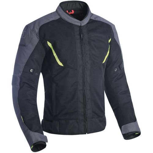 Oxford Delta Air Motorrad Textiljacke Farbe: Schwarz/Grau/Neon, Grösse: XXL