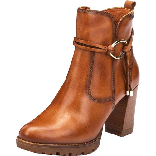 Pikolinos Damen Stiefelette Zierelement Reißverschluss modisch Connelly W7M-8542, Größe:39 EU, Farbe:Braun