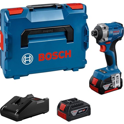 Bosch Professional 18V System de Schlag-Akkuschrauber GDR 18V-215 (inkl. 2 Akkus GBA 18V 4.0Ah, Ladegerät GAL 18V-40, L-BOXX)