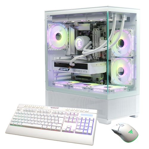 GAMEMAX Gaming-PC ICE 7407 Ryzen 7 7800X3D Wasserkühlung 32GB DDR5 RAM 2TB Gen4 SSD RTX 5080 Windows 11