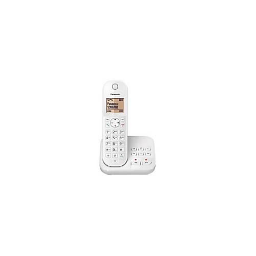 Panasonic KX-TGC420G - Schnurlostelefon - Anrufbeantworter mit Rufnummernanzeige - DECT - weiß