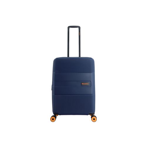 Koffer DISCOVERY "Trails", Gr. B/H/T: 45.50cm x 67.00cm x 26.00cm, blau, Polypropylen, casual, Koffer, aus leichtem und robustem Polypropylen