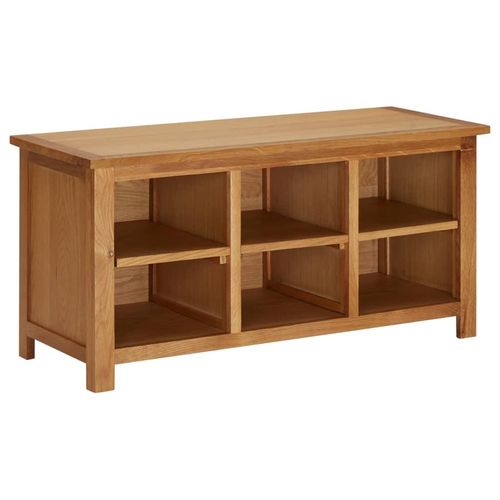 Schuhregal 90X37X45 Cm Eiche Massivholz