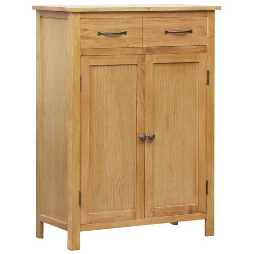 Schuhschrank 76X37X105 Cm Eiche Massivholz