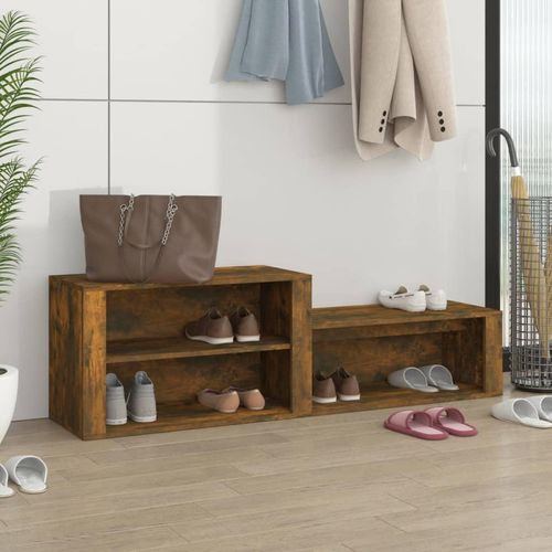 Schuhschrank 150X35X45 Cm Holzwerkstoff | Farbe: Räuchereiche