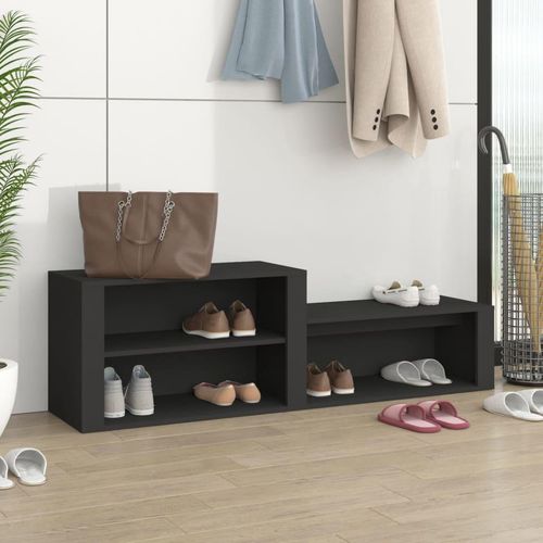 Schuhschrank 150X35X45 Cm Holzwerkstoff | Farbe: Schwarz