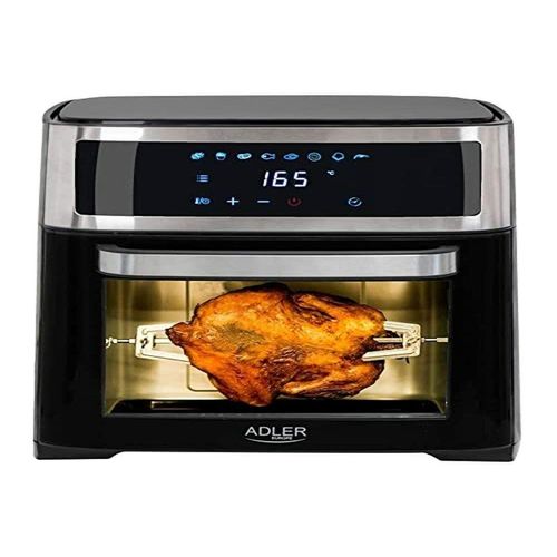Adler AD 6309 Mini-Ofen 13L, Fettfrei, 8 Programme, 2500W, Schwarz