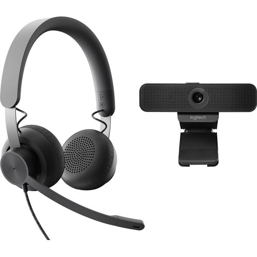 Logitech Wired Personal Video Collaboration Kit - inkl. 3 MP - Full HD Webcam und Headset
