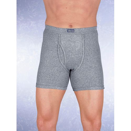 Slip KINGS CLUB, Herren, Gr. 7, grau (grau, meliert), 100% Baumwolle, Unterhosen