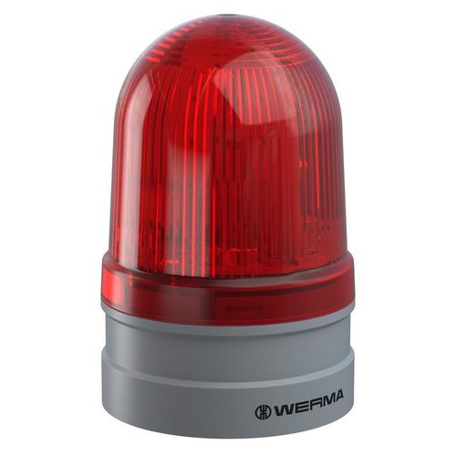 WERMA Signaltechnik LED-Blinkleuchte Midi TwinFLASH 12/24VAC/DC RD