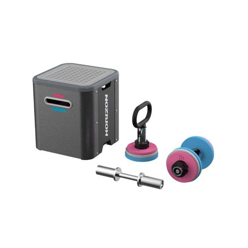 Horizon Fitness Cube - mit Kurzhantel, Kettlebell