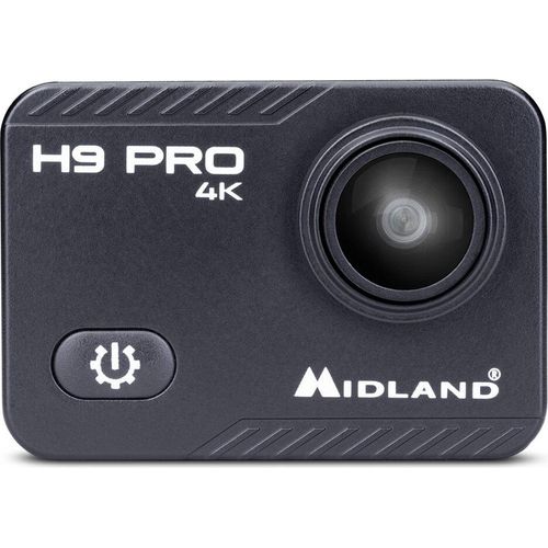 Midland H9 Pro Action Cam 4K Ultra HD Wasserdicht Nero - Videokamera Sportiva WIFI