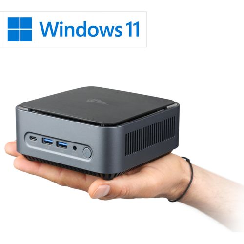 Mini-PC CSL Narrow Box Core i3 / 8GB / 500 GB M.2 SSD / Win 11 Pro