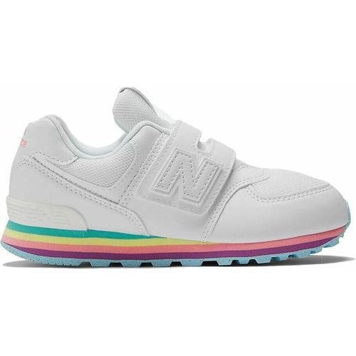 Sportschuhe für Kinder New Balance 574 Core Hook Loop Weiß - 31