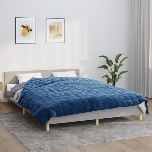 Gewichtsdecke Stoff Blau | Gewicht: 13 kg | Größe: 200 x 220 cm