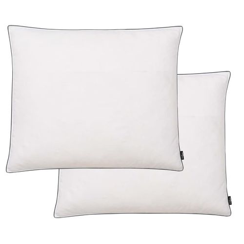 Kissen 2 Stk. Daunen-/Federnfüllung Weiß | Gewicht: Schwer | Größe: 70 x 60 cm