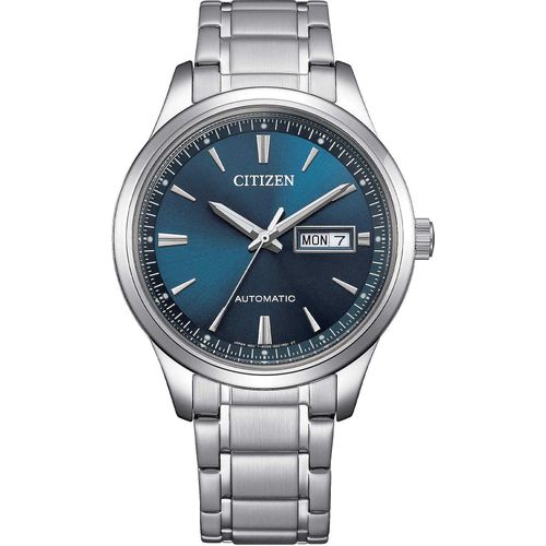 Chronograph Citizen Versilbert/Stahl Mit Schraube Kollektion Meccanico Day Date - mann