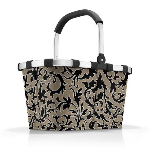 Reisenthel Einkaufskorb Baroque Marble , Braun, Schwarz , Textil , 22 L , quadratisch , 49x29x28 cm , Freizeit, Koffer & Taschen, Einkaufskörbe