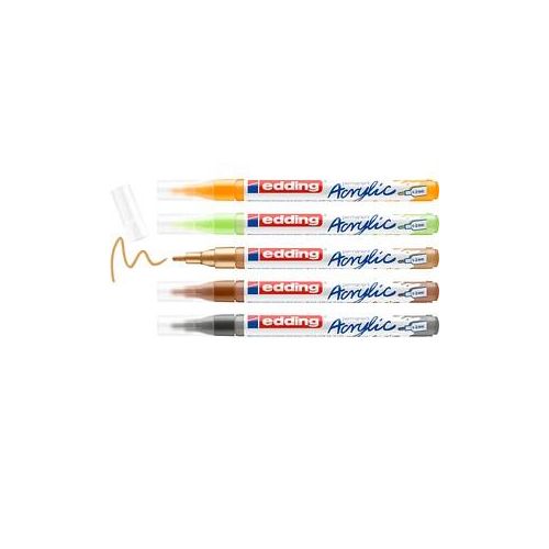 edding 5300 Acrylstifte farbsortiert 1,0 - 2,0 mm, 5 St.