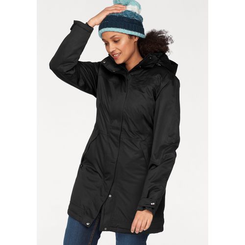 Wintermantel MAIER SPORTS, Damen, Gr. 56, schwarz, Obermaterial: 100% Polyester. Futter: 100% Polyamid. Wattierung: 100% Polyester. Futter 2: 100% Polyester, sportlich, hoch geschlossener Ausschnitt, Langarm Windstopperbündchen mit Druckknöpfen, Mäntel, Wasser- & winddicht & atmungsaktiv