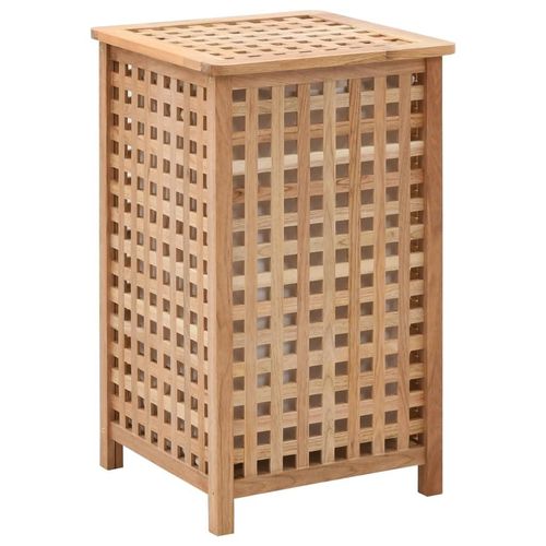 Wäschetruhe 77,5×37,5×46,5 Cm Walnuss Massivholz | Größe: 39 x 39 x 65 cm
