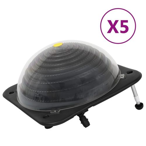 Solarkugel Poolheizung 2 Stk. 75X75X36 Cm Hdpe Aluminium | Anzahl im Paket: 5