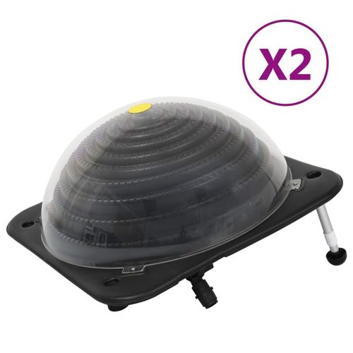 Solarkugel Poolheizung 2 Stk. 75X75X36 Cm Hdpe Aluminium | Anzahl im Paket: 2