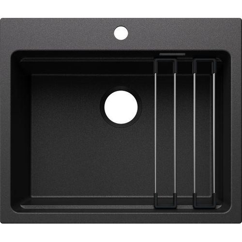 BLANCO ETAGON 6 für Farbige Komponenten Einbauspüle SILGRANIT anthrazit ab 60 cm ohne Ablauffernbedienung, mit Zubehör