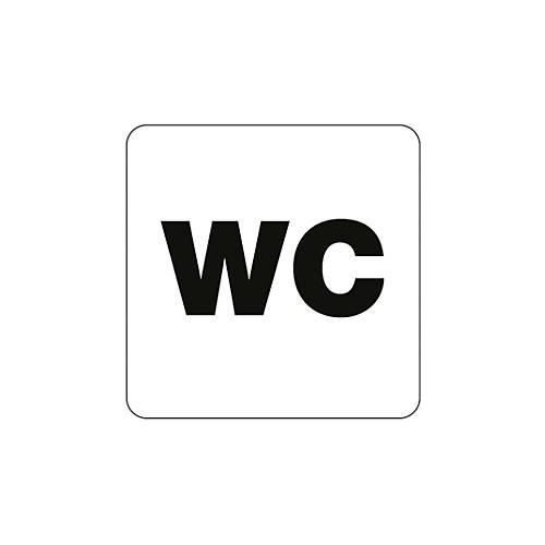 moedel Piktogramm „WC“, Folie selbstklebend, B 160 x H 160 mm