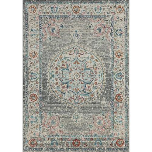 Novel Outdoorteppich Salsa Outdoor , Blau, Grau , Textil , orientalisch , rechteckig , 80x150 cm , ISO 9001, Bsci, Oeko-Tex® Standard 100 , für