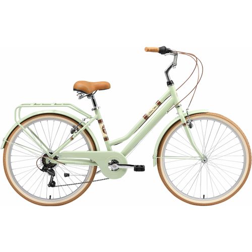 Cityrad BIKESTAR Gr. 41, grün, Fahrräder, 41cm, 26 Zoll (66,04cm), für Damen, Kettenschaltung