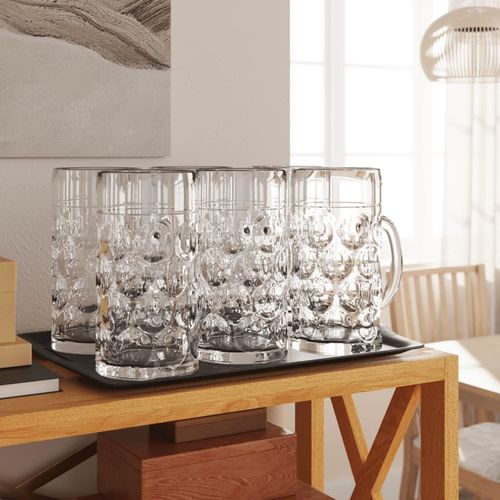 Bierkrüge Mit Henkel Glas 6 Stk. | Kapazität: 1000 ml