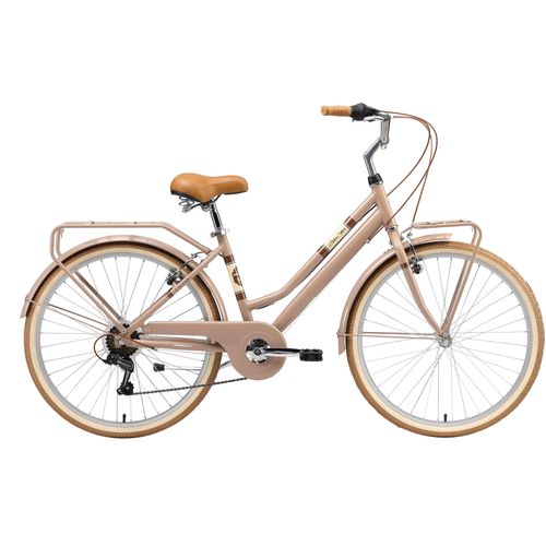 Cityrad BIKESTAR Gr. 41, braun, Fahrräder, 41cm, 26 Zoll (66,04cm), für Damen, Kettenschaltung