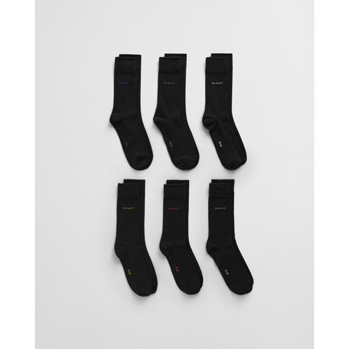 Socken GANT, Herren, Gr. 43-45, schwarz, Baumwollmischung, Socken