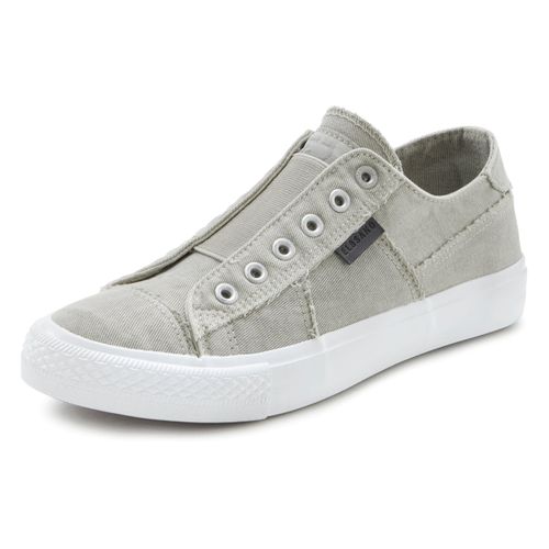 Slip-On Sneaker ELBSAND, Damen, Gr. 36, grau, Obermaterial: 100% Textilmaterial. Futter: 100% Textilmaterial. Decksohle: 100% Textilmaterial. Laufsohle: 100% Synthetik, unifarben, casual, Schuhe Canvassneaker Sneaker low Slip-on-Sneaker, aus Textil, bequemer Elastik Einsatz, Halbschuh, Slipper,Freizeitschuh